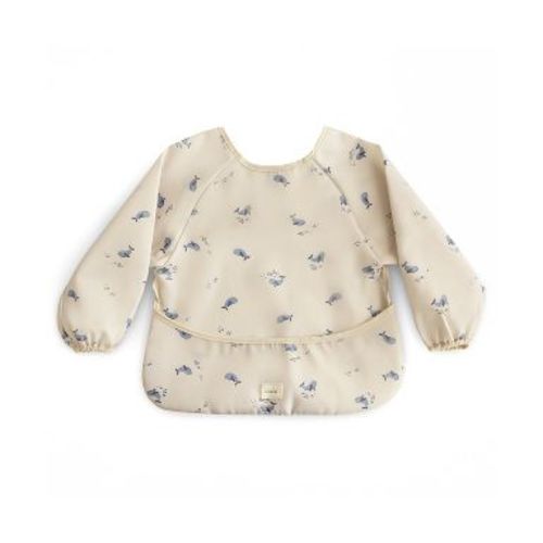 Long Sleeve Bib Whales One Size