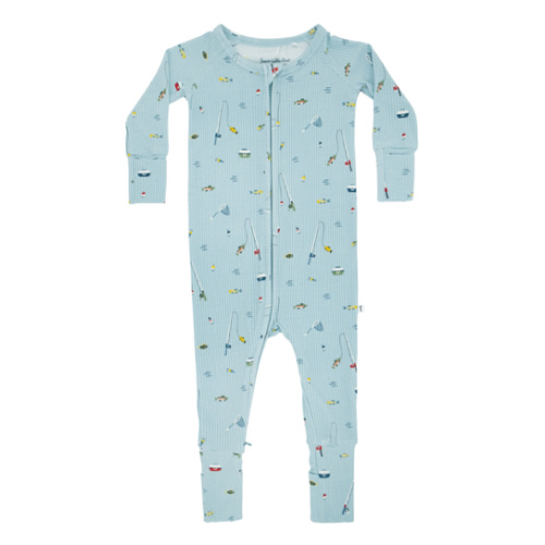 Gone Fishing Small Ribbed Zip Romper – Brave Little Ones