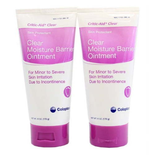 Critic-Aid Clear Moisture Barrier Ointment 6 Ounce Tube - Pack of 2