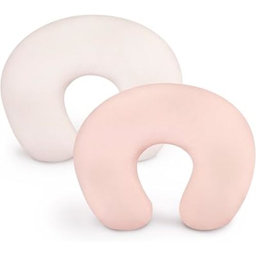 TANOFAR Nursing Pillow Cover 2 Pack, Stretchy Soft Nursing Covers for Breastfeeding Pillows, Fits Standard Infant Nursing Pillow for Boys Girls, Milk Silk (Cover Only)