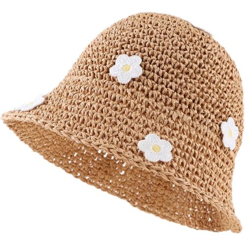 Baby Girl Straw Hat Toddler Summer Beach Hat with Lace Bow Infant Girls Sun Hats