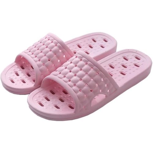 Quick Drying Shower Slippers for Women Men, Non Slip Lightweight Open-toe Travel-friendly Breathable Shoes Slide Slippers for Bathroom,Indoor,Outdoor