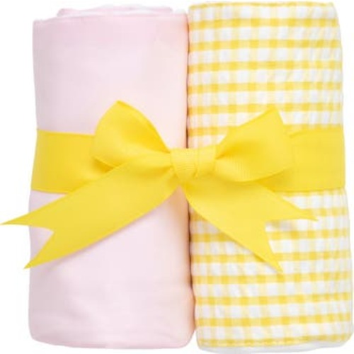 Big Check Set of Two Burp Cloths