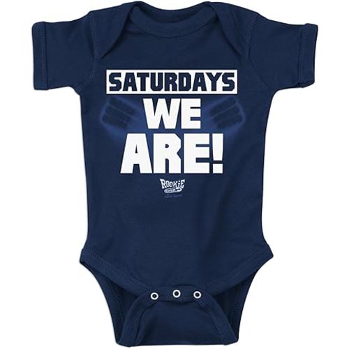 Saturdays Baby Apparel for Penn State Football Fans (NB-18M) (Navy Onesie, 6 Months)