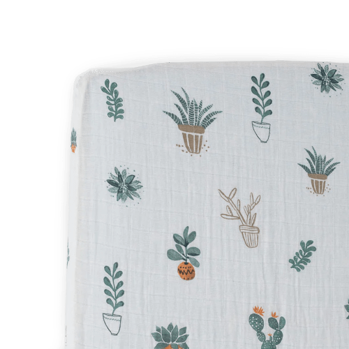 Cotton Muslin Crib Sheet - Prickle Pots