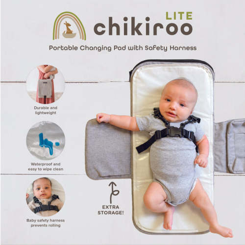Chikiroo® Lite: Portable Changing Pad with Safety Harness Default Title