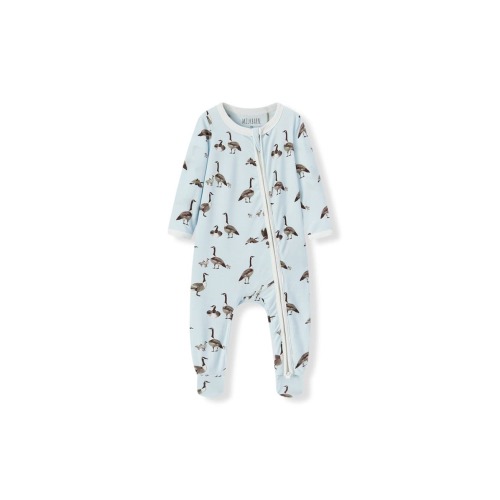 Luxe Stretch Zipper Footed Romper