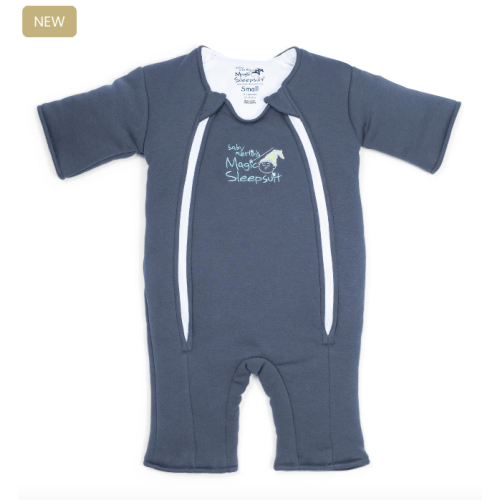 Navy Blue Baby Merlin’s Magic Sleepsuit – Premium 100% Cotton Baby Sleepwear