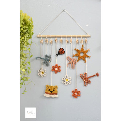 Boho Garden Wall Tapestry, Sunshine & Bloom Macrame Decor, Nature Tales Macrame Tapestry, Dragonfly Dreams Wall Hanging, Baby Shower Gift