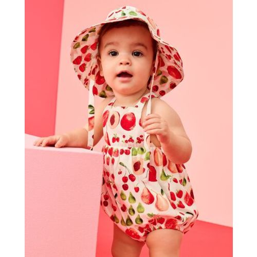 Baby Lisa Says Gah Hat & Romper Set