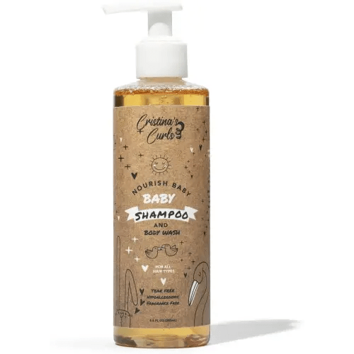 Cristina's Curls Baby Shampoo & Body Wash – Gentle Low-Foam Head-To-Toe Clean For Newborns And Sensitive Skin
