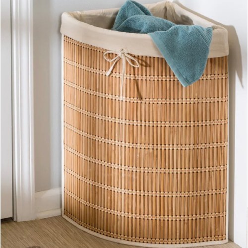Honey Can Do Bamboo Corner Hamper