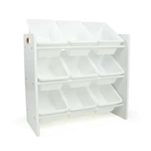 Cambridge White Toy Organizer with 9 Storage Bins, 23.62 in. H x 25.79 in. W x 11.02 in. D