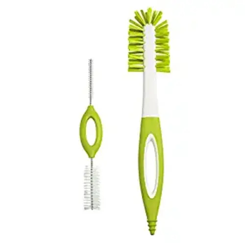 Boon Portable Bottle Brushes, Green - Green Bottle Brushes