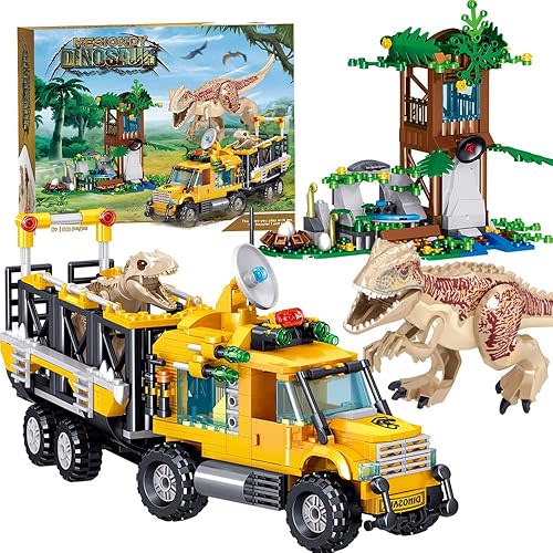 Mesiondy Dinosaurs Building Blocks Set, Dinosaur Toys for Age 8-14 Years,Dinosaur Park World, Birthday Gifts for Boys and Girls (546 Pcs)