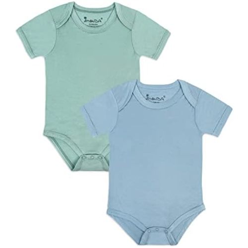 Jimonda Baby Bodysuits Rayon from Bamboo Short Sleeve Baby Boys