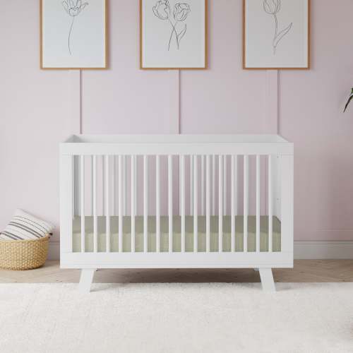 Hudson 3-in-1 Convertible Crib with Toddler Bed Conversion Kit