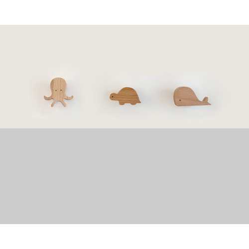Turtle Wooden Hooks, Whale Wooden Hooks, Octopus Wall Fixtures, Animals Wall Fixture, Ocean Nursery Decor, Sealife Nursery