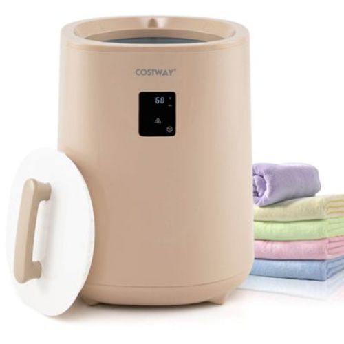 Costway 18 L Towel Warmer for Bathroom Luxury Towel Heater with LED Display & Auto Shut off White/Brown/Pink/Yellow