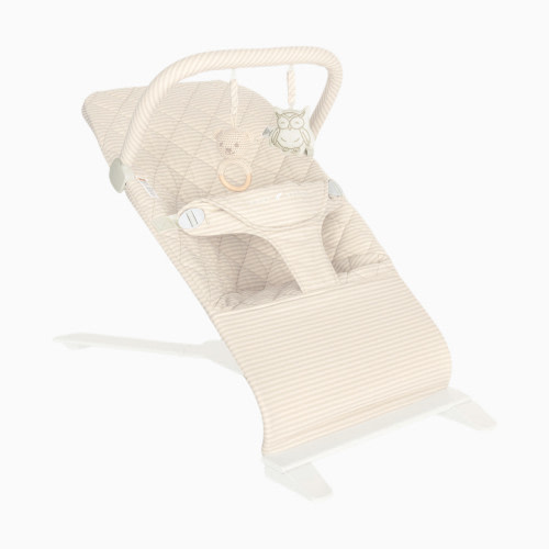 Baby Delight Alpine Deluxe Portable Bouncer - Tan Linen Stripe