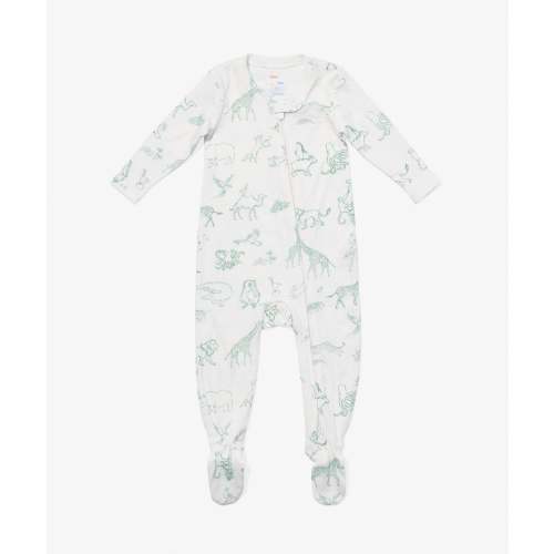 Marley Zip Pajama, Seafoam Animal Parade