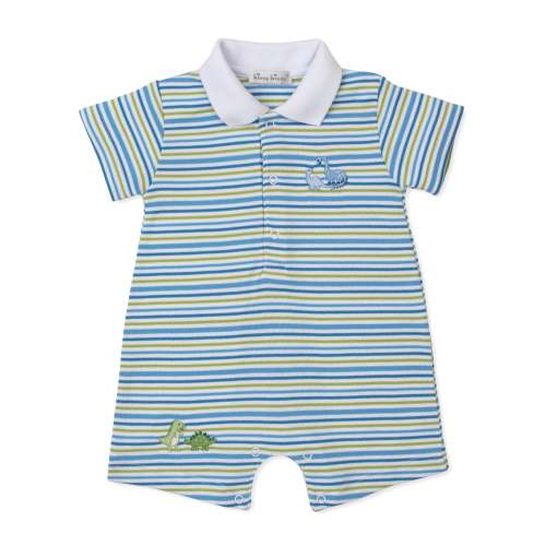 Kissy Kissy Short Stripe Playsuit Dinosaur Delight