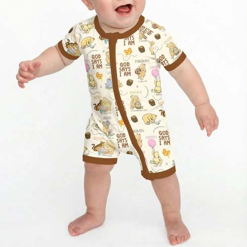 God Says I Am – Little Blessings Bamboo Shorty Zippy – Zumbamboo