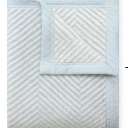 Harborview Herringbone Sky Mini Blanket
