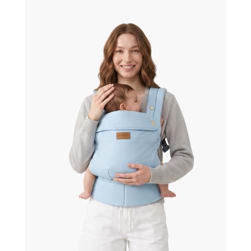 Baby Carrier with Back Support | PureHug Back-Saving Carrier| Momcozy
