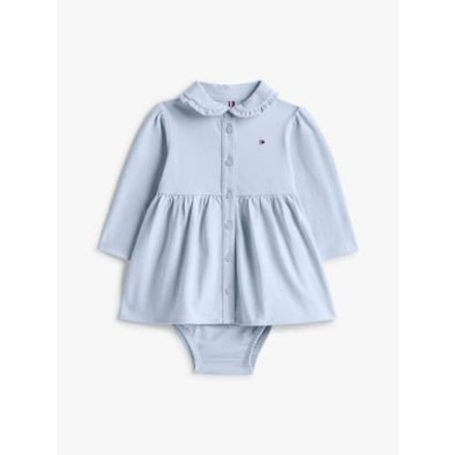 Babies' Long-Sleeve Stretch Polo Dress