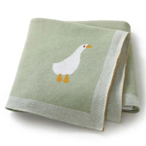 Goose Knitted Blanket