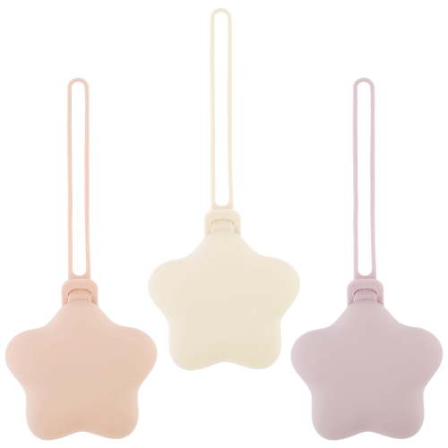 Hvxrjkn 3Pcs Silicone Pacifier Holder Case Safe and Soft Material Pacifier Pouch Portable Case Protective Storage Case Easy to Clean