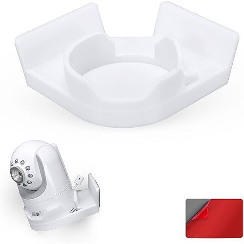 Corner Mount Infant Optics DXR-8 & Pro Adhesive Wall Shelf, Optimal Viewing, Full Pan & Tilt, Easy Installation, No Mess, No Screws by Brainwavz