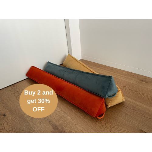 Velvet Door Draft/Noise Stopper