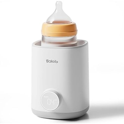 Consistent Baby Bottle Warmer -Never Overheat- Fast & Even Heat for Breastmilk & Formula, Accurate Temp Control with Smart Chip, Easy to Use, BPA Free, Night Light, Milk Warmer for All Bottles