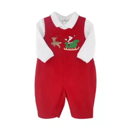 Baby Boys Coverall with Santa Appliqué