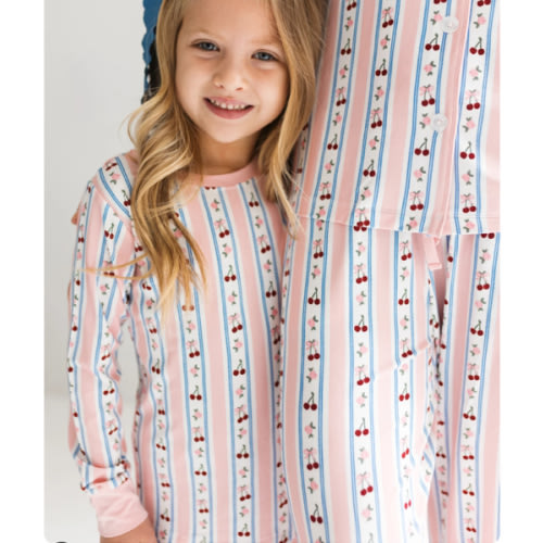 Pink Cherry Two Piece Set – In My Jammers for Gracie