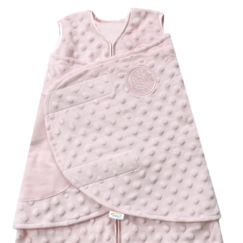Cream Plushy Dot Velboa Swaddle - Newborn | HALO