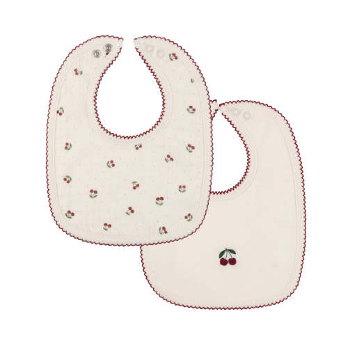 Cherry Print Collection - 2 Pack Bib – Ely's & Co.