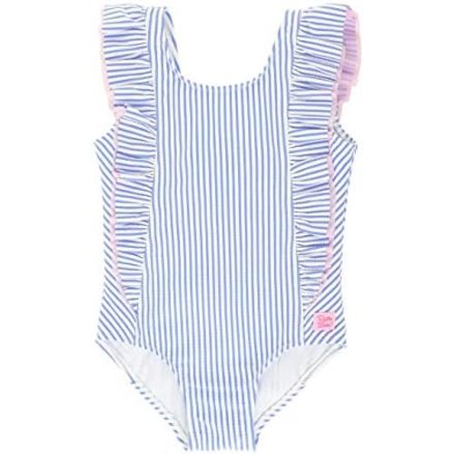 RuffleButts® Baby/Toddler Girls Ruffle Strap One Piece Swimsuit w/UPF 50+ Sun Protection