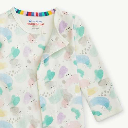 watercolor organic cotton magnetic coverall – Magnetic Me