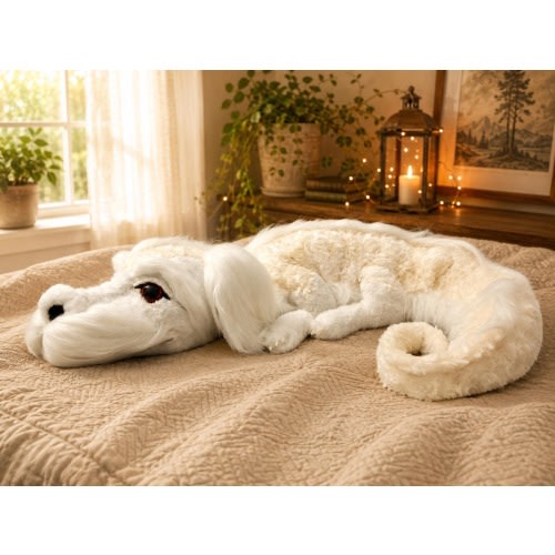 60" Handmade Falkor Dragon Plush | NeverEnding Story inspired Art Doll