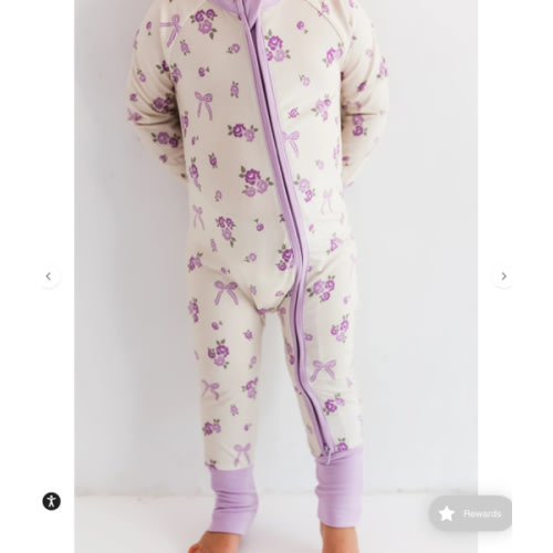 Purple Isabelle Zipper Romper – In My Jammers