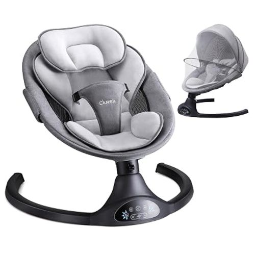 LAREX Baby Swing for Infants to Toddler with Remote Control & Bluetooth