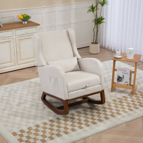 Harriet Bee Jaivin Upholstered Rocking Chair | Wayfair
