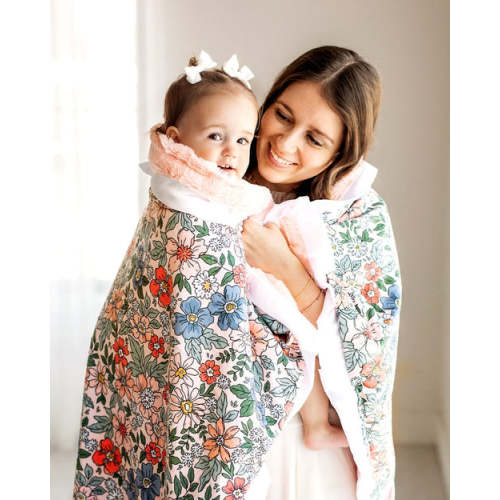 Minky Couture | Peach Garden Blanket (Mini)