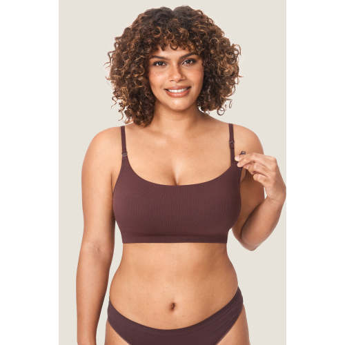 Ribbed Scoop Nursing Bralette