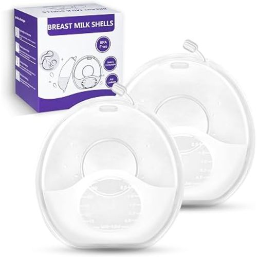 Recolector de leche materna, recolectores de leche para lactancia, conchas de leche materna reutilizables, recolector protector para pezones doloridos durante la lactancia, hecho de silicona sin BPA y