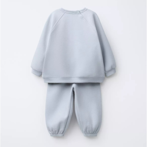 BASIC SWEATSHIRT AND JOGGER PANTS SET - Pastel blue | ZARA United States