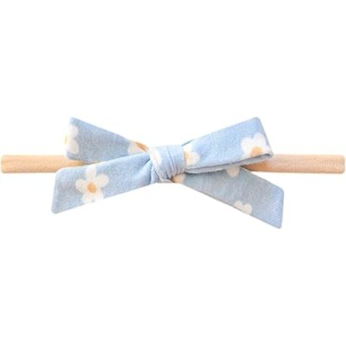 Copper Pearl Ribbon Baby Bow Della